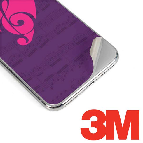 Purple Musical Notes iPhone 11 Pro Skin